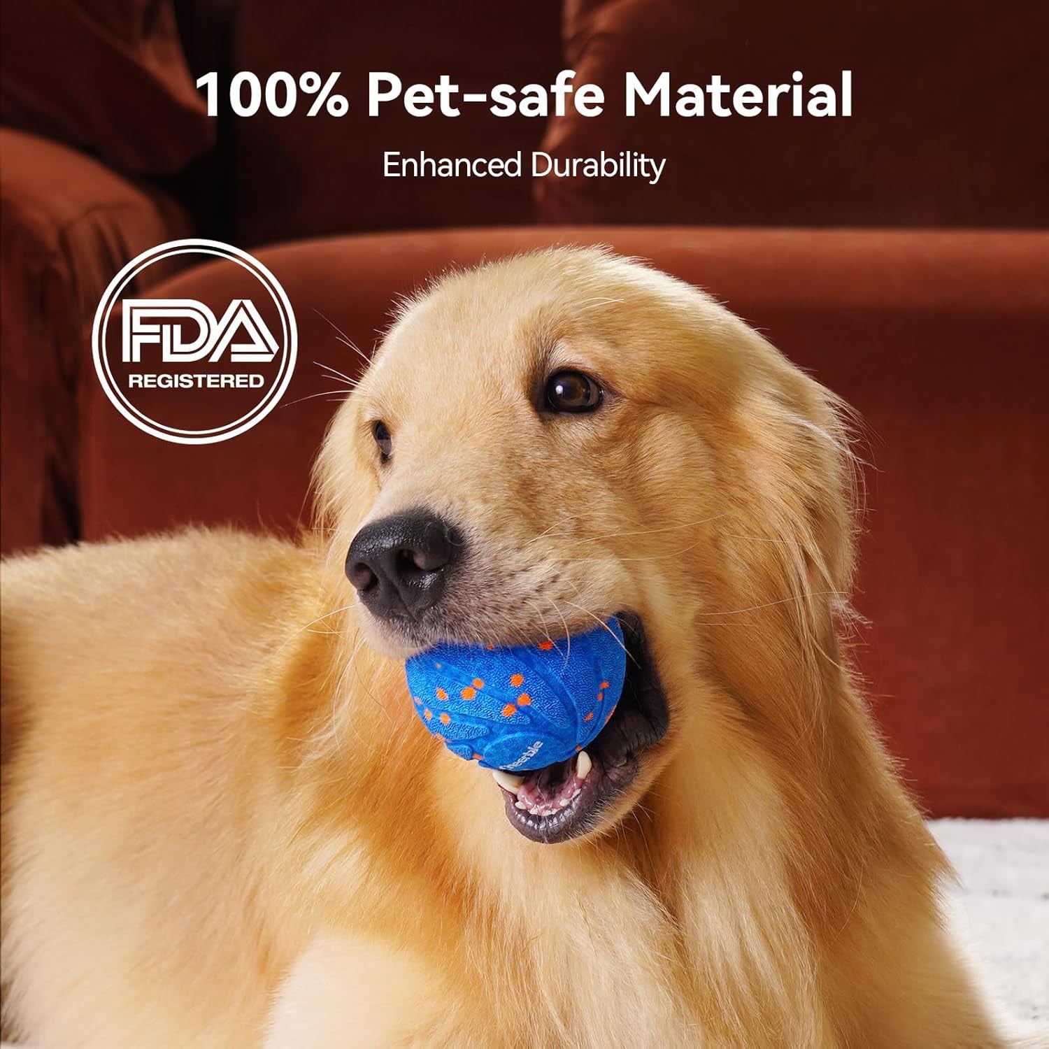 Smart Interactive Dog Toy - Wicked Ball AIR, Automatic Moving and Rotating Ball, E-TPU Material, IPX7 Waterproof, Ideal for Puppies and Medium to Large Dogs