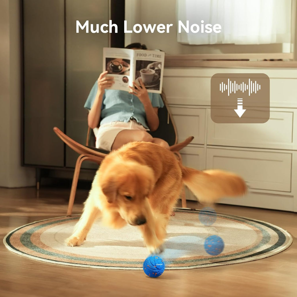 Smart Interactive Dog Toy - Wicked Ball AIR, Automatic Moving and Rotating Ball, E-TPU Material, IPX7 Waterproof, Ideal for Puppies and Medium to Large Dogs