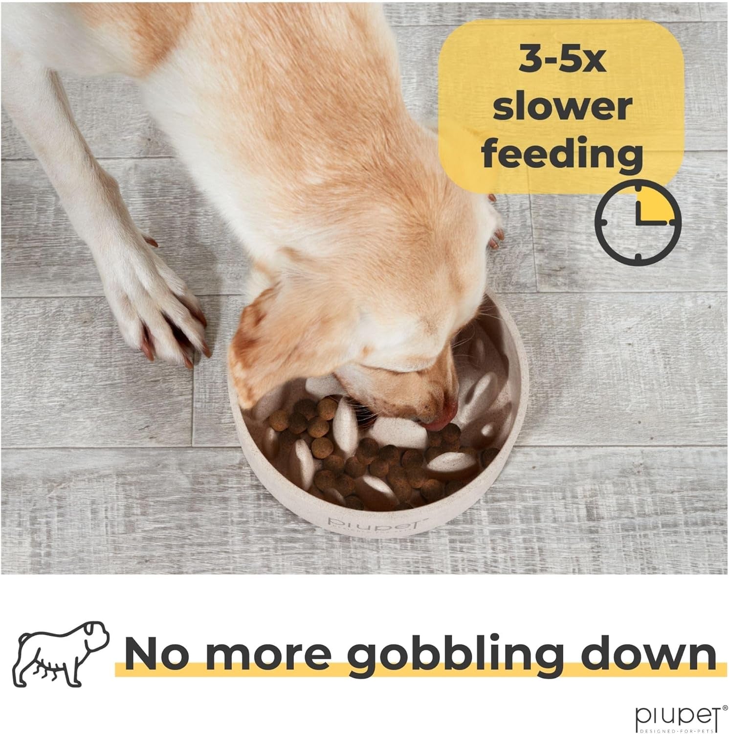 27 Fl Oz Slow Feed Dog Bowl