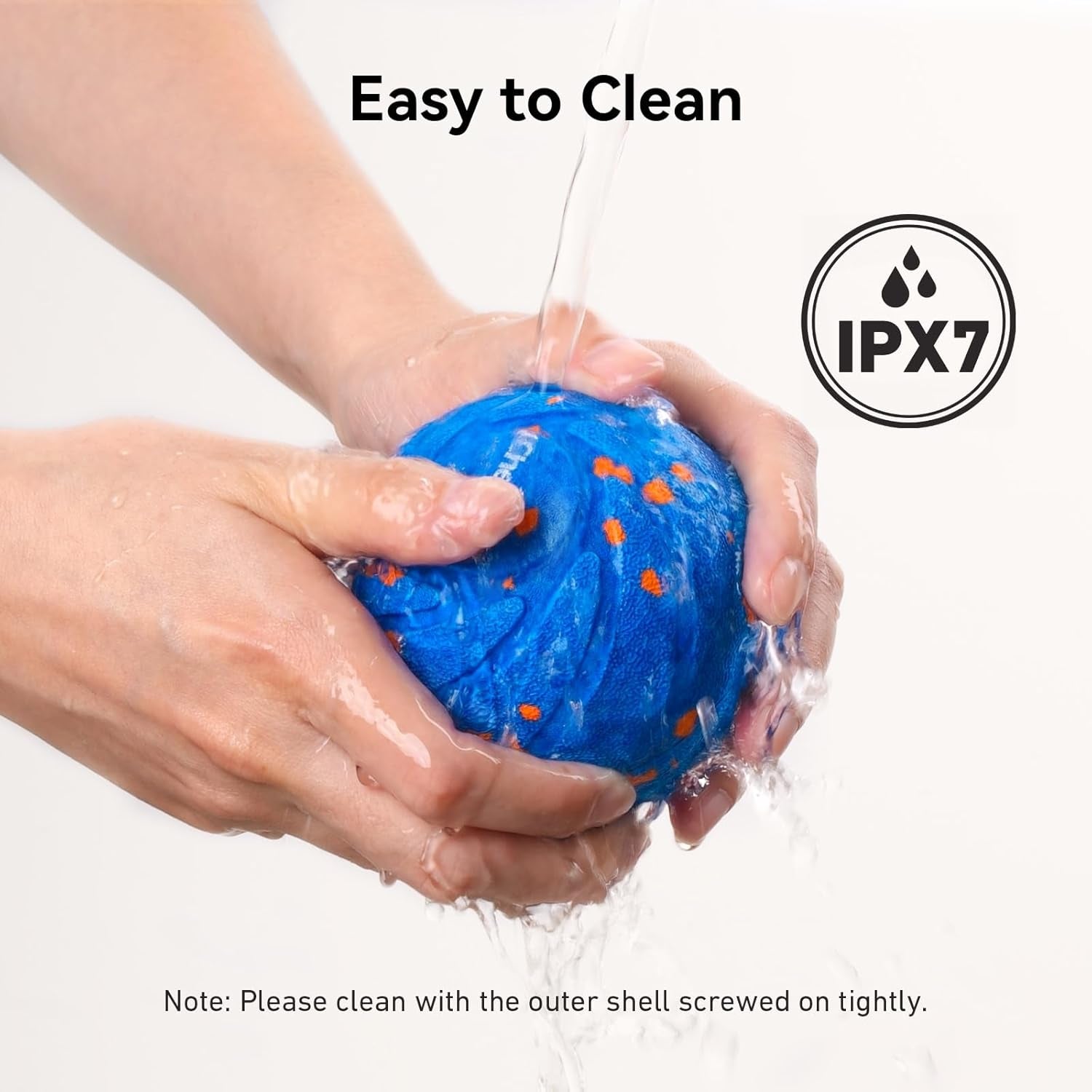 Smart Interactive Dog Toy - Wicked Ball AIR, Automatic Moving and Rotating Ball, E-TPU Material, IPX7 Waterproof, Ideal for Puppies and Medium to Large Dogs